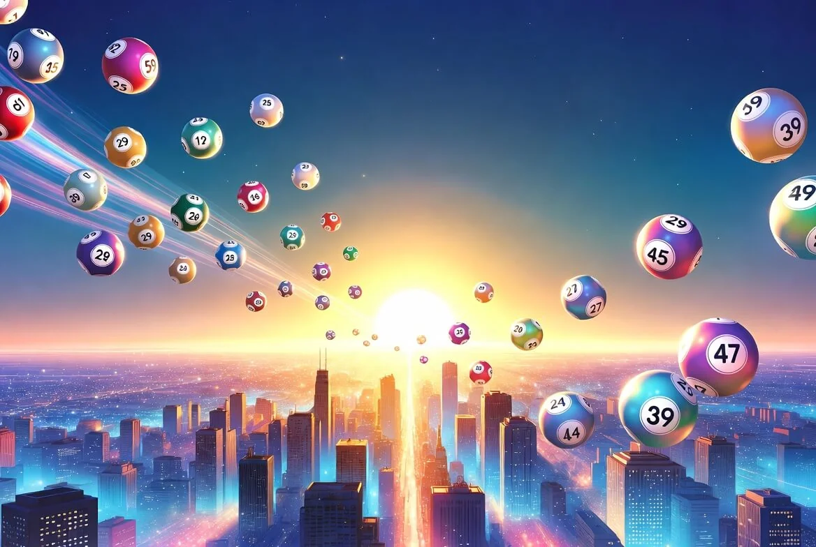 Lotto online — gra przez internet i logowanie do konta na tle miasta